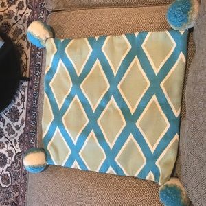 MacKenzie Childs wool pillow cover.